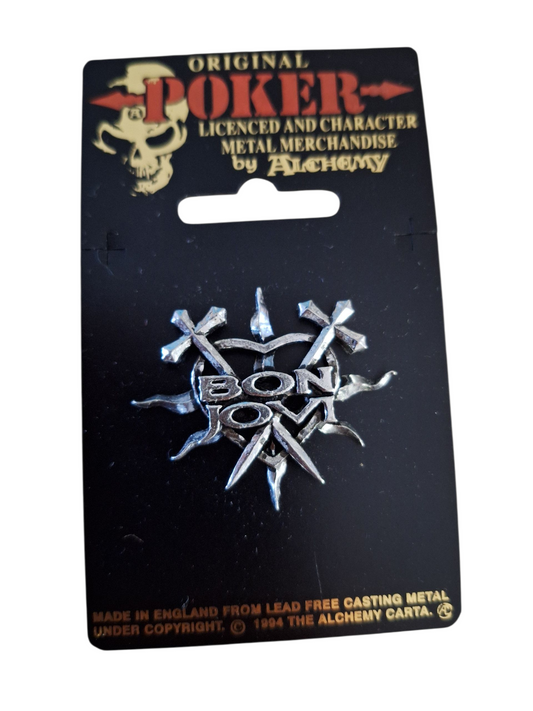 Bon jovi heart badge