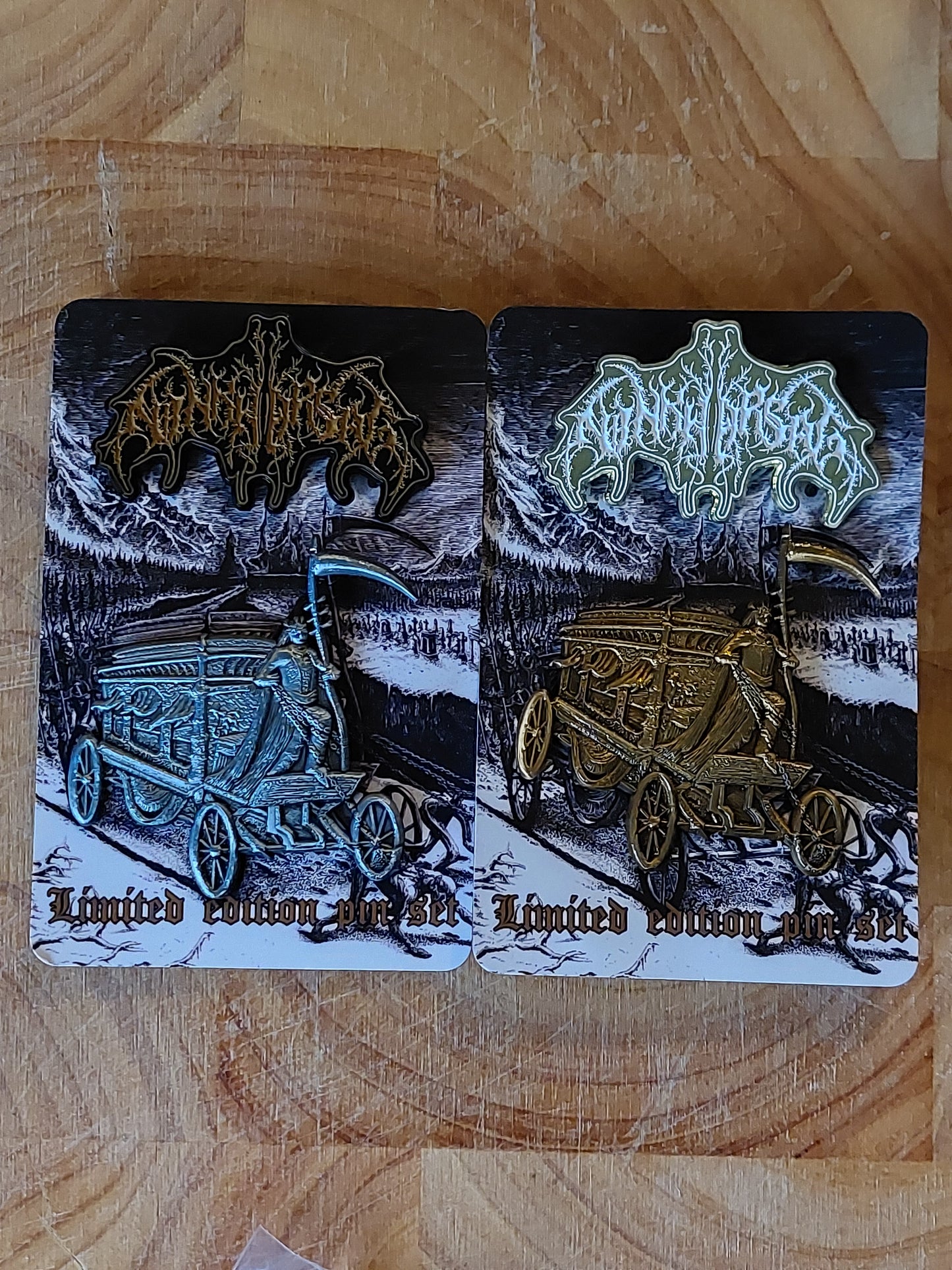 Ninkharsag logo + 3D artwork pin set