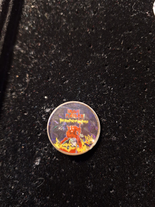 Iron maiden badge