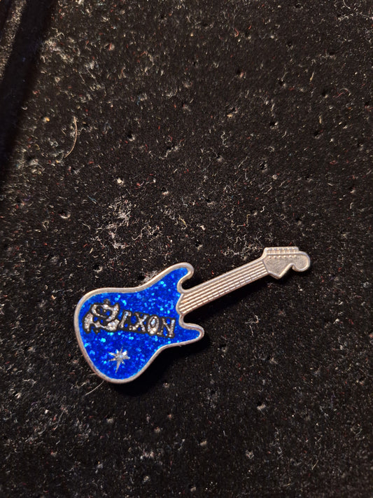 Saxon guitar badge 2