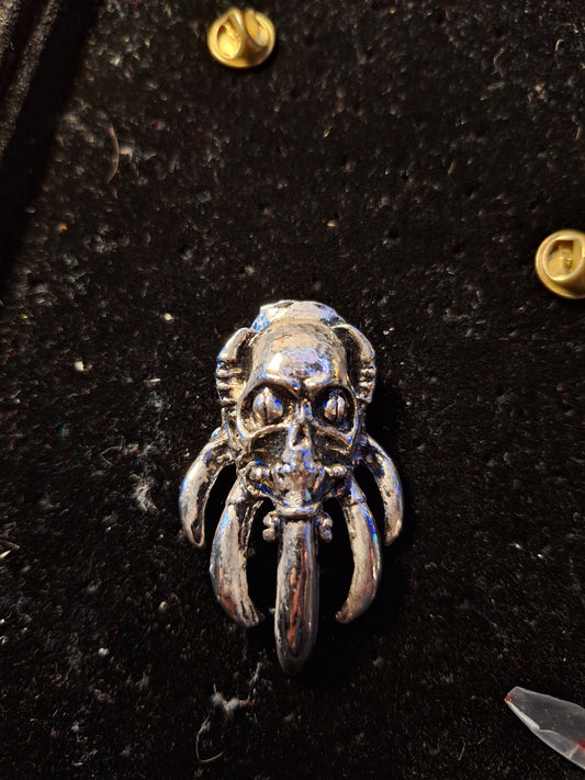 3d skull badge