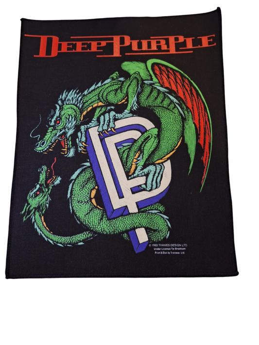 Deep purple backpatch dragon