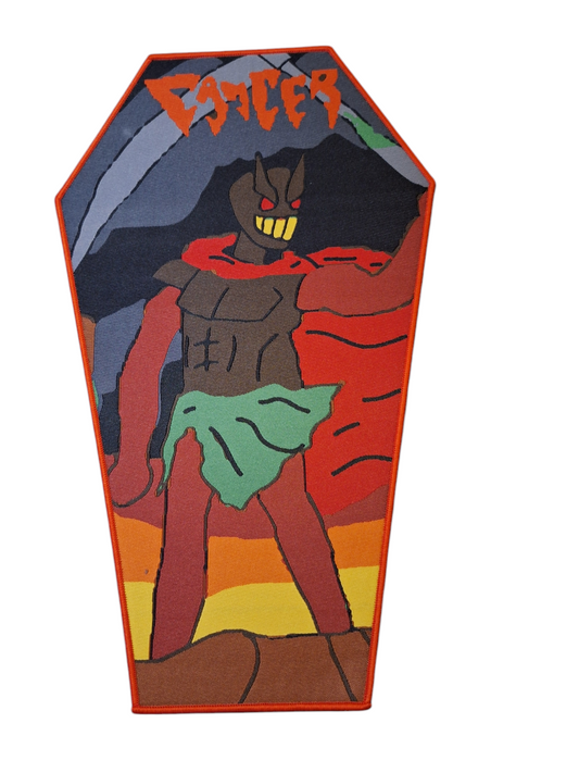 Cancer x badmspaintalbums woven mini-backpatch