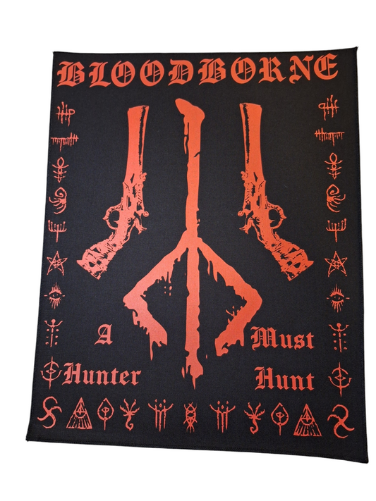 A Hunter Must Hunt screenprint backpatch