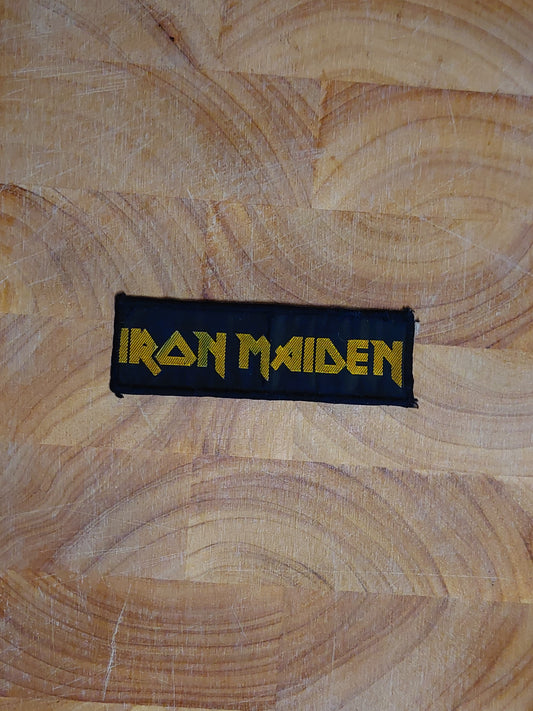 Iron maiden logo gold