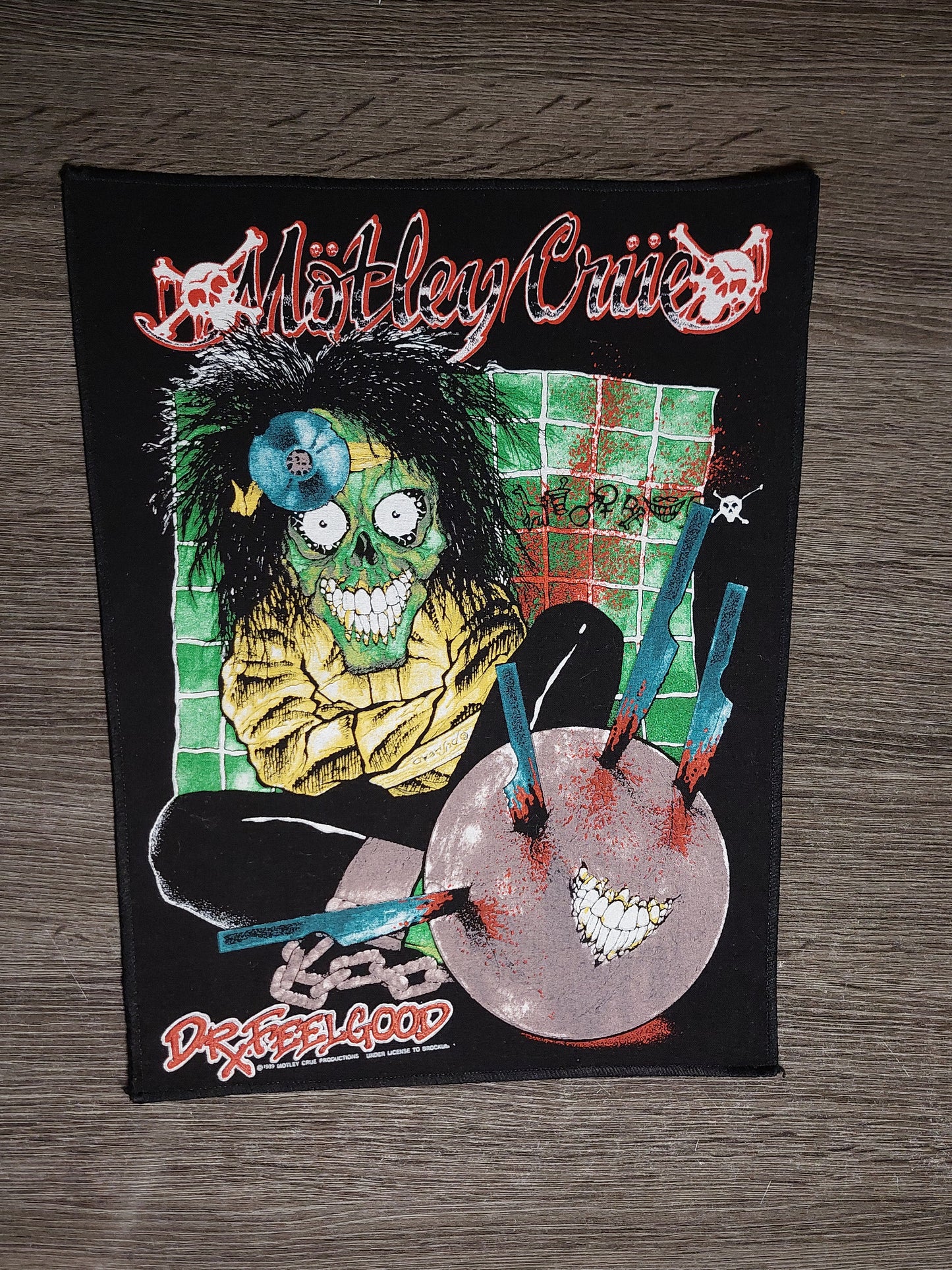 Motley Crue - Dr Feelgood backpatch