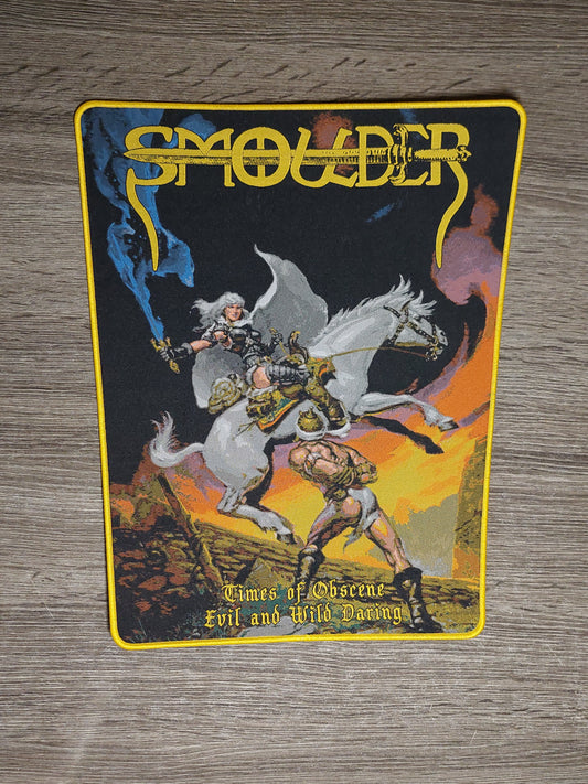 Smoulder - Times of obscene evil and wild daring backpatch