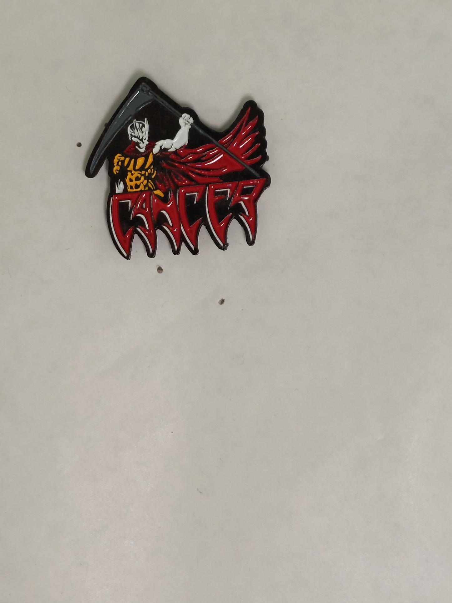Cancer death shall rise pin