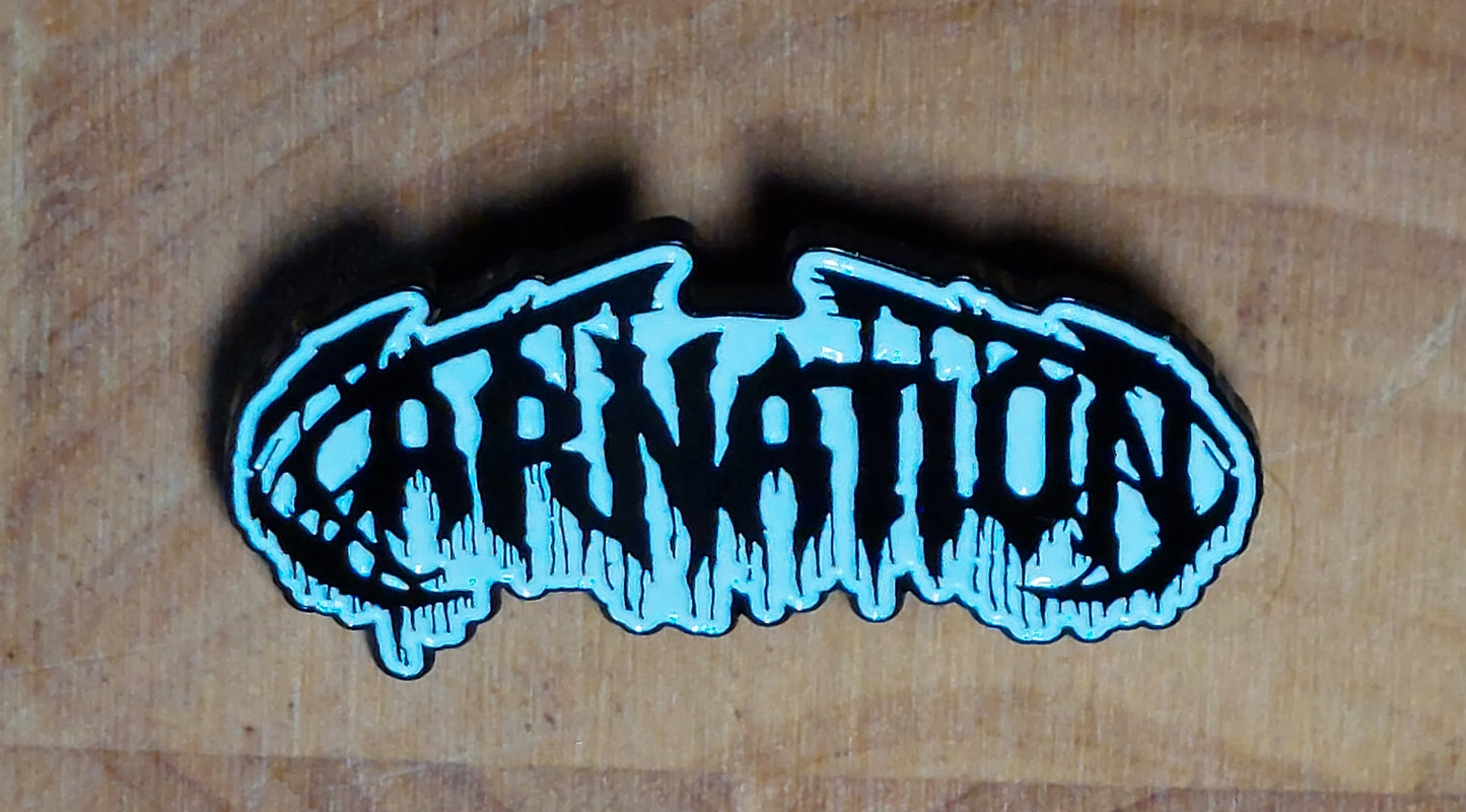 Carnation logo pin