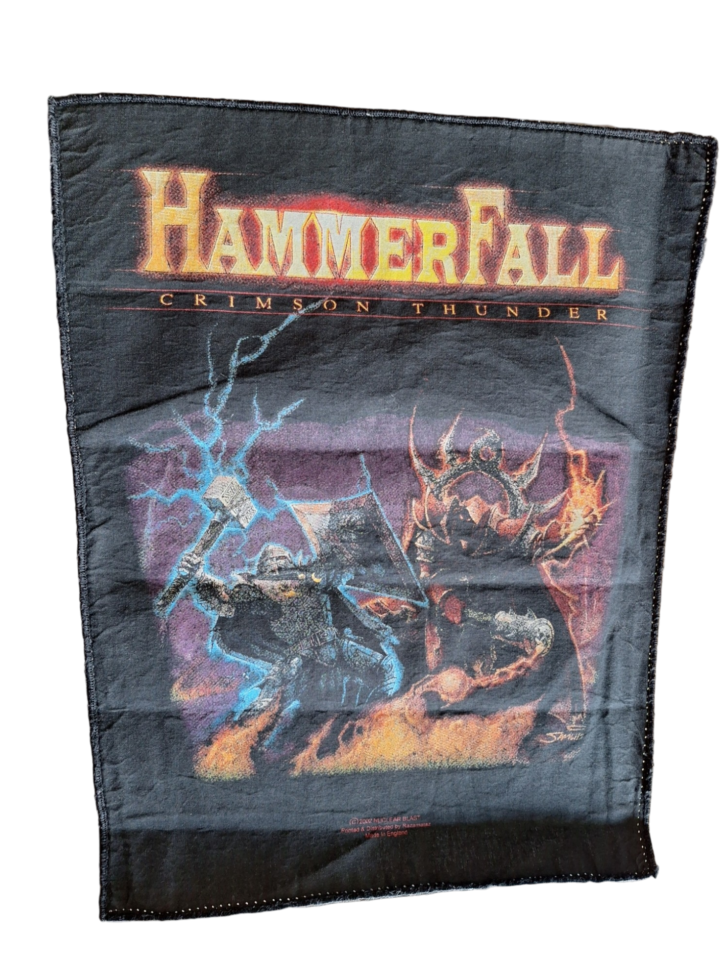 Hammerfall crimson thunder backpatch