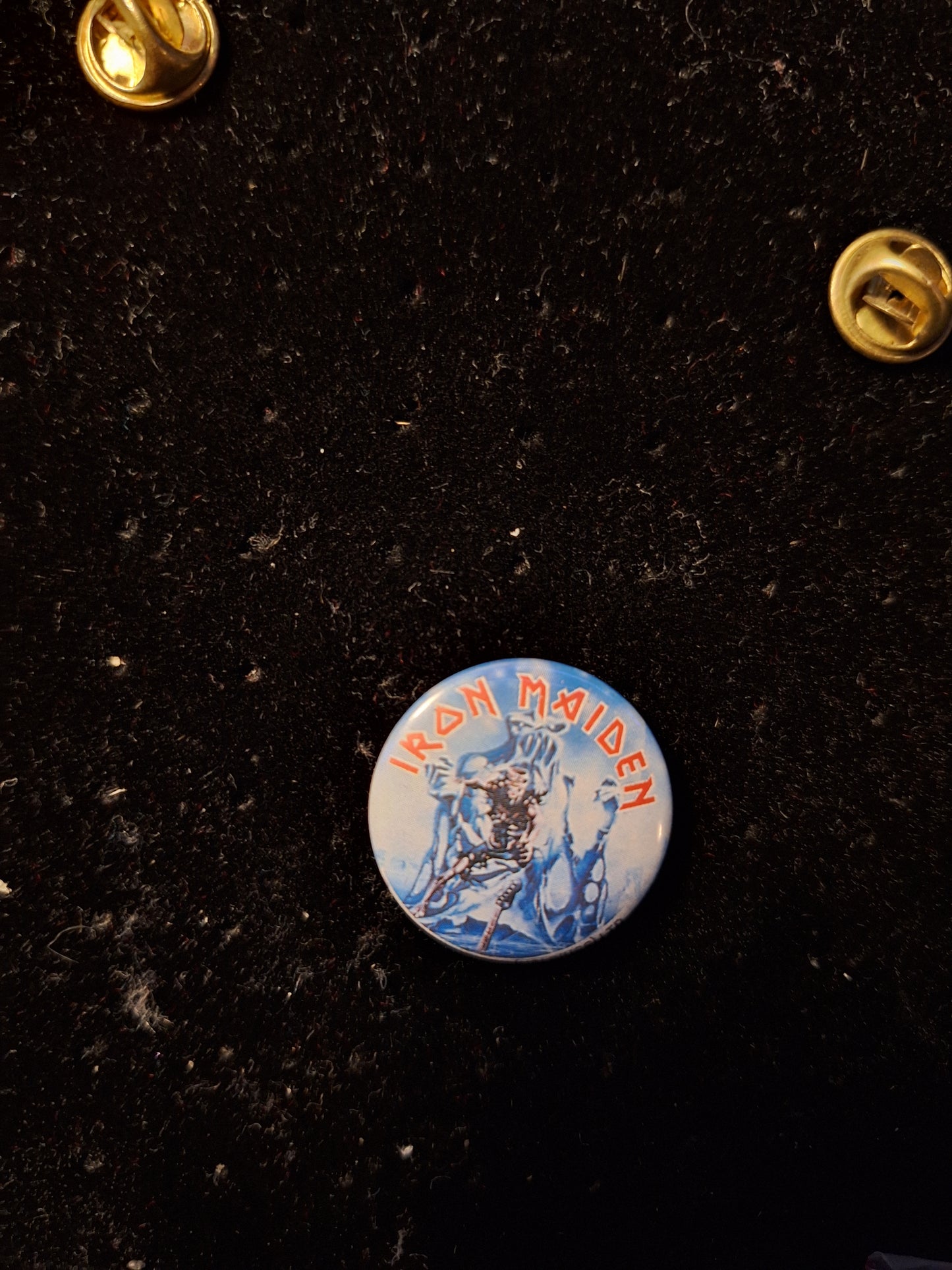 Iron maiden button 9