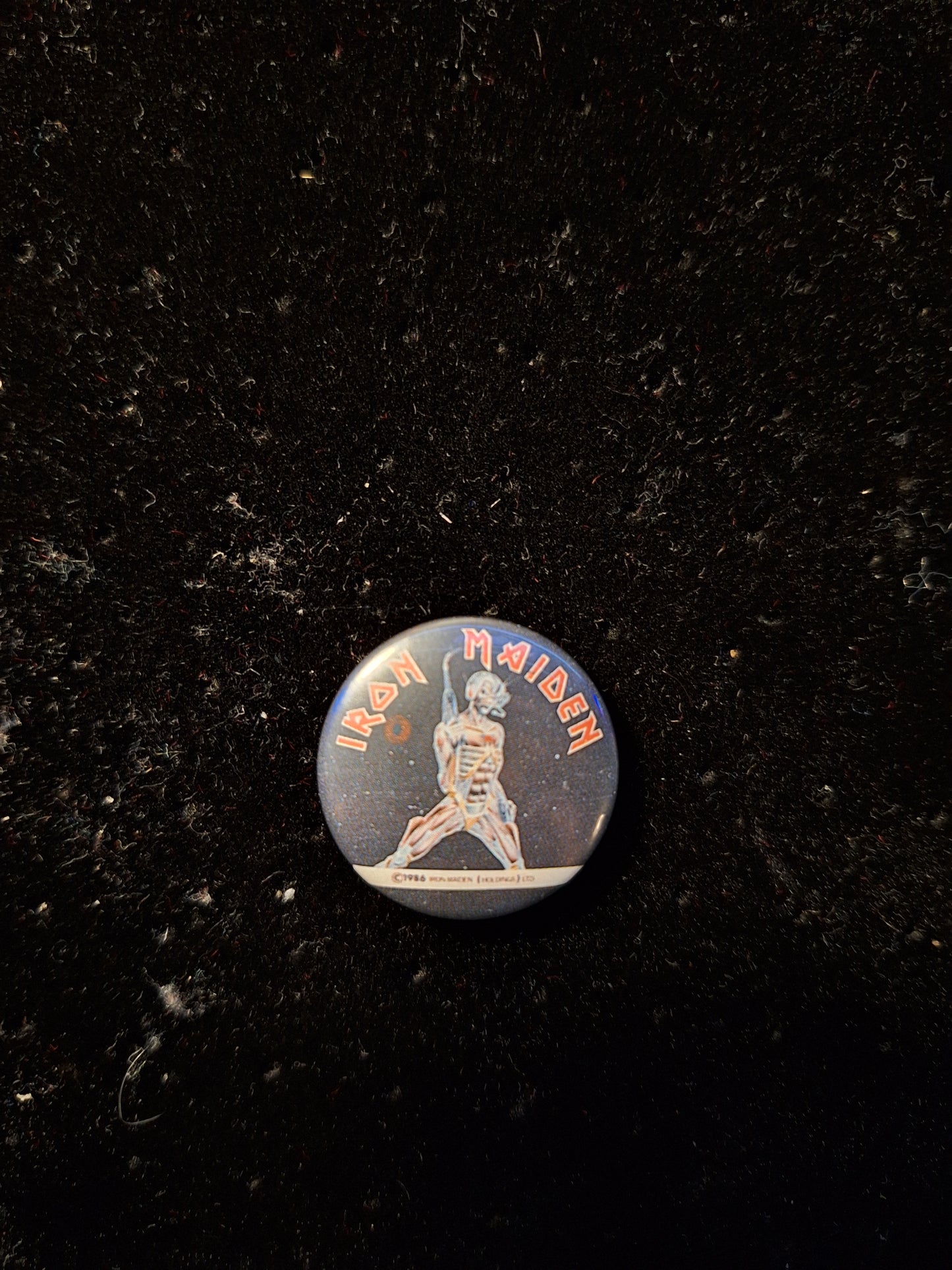 Iron maiden button 7