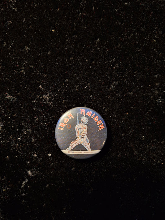 Iron maiden button 7