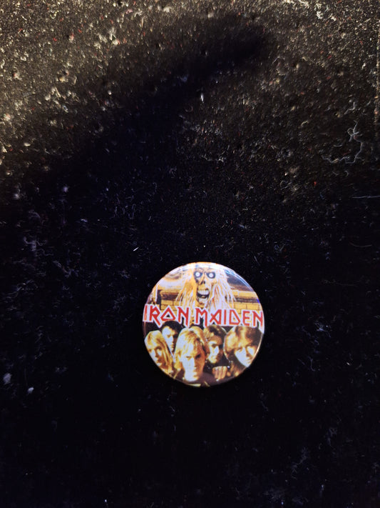 Iron maiden button 5