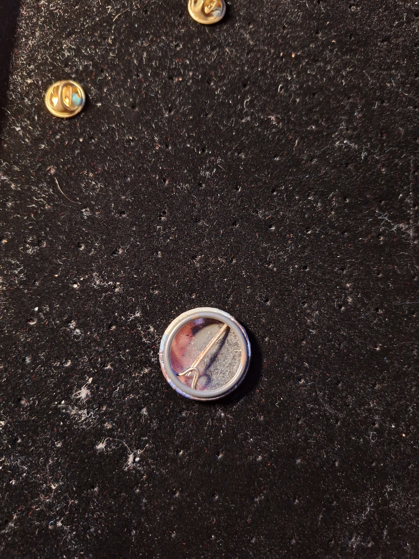 Iron maiden button 2