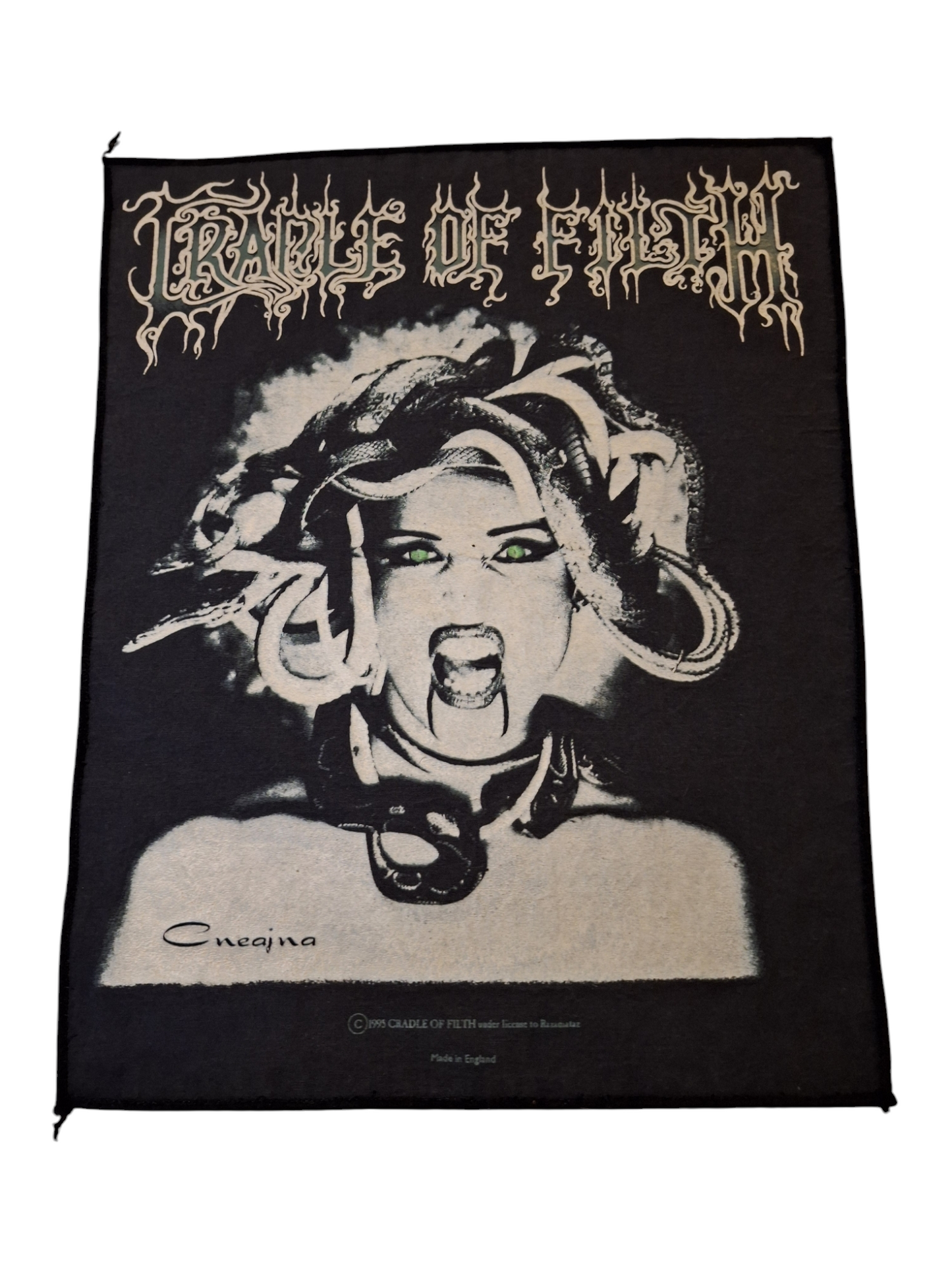 Cradle of filth medusa backpatch