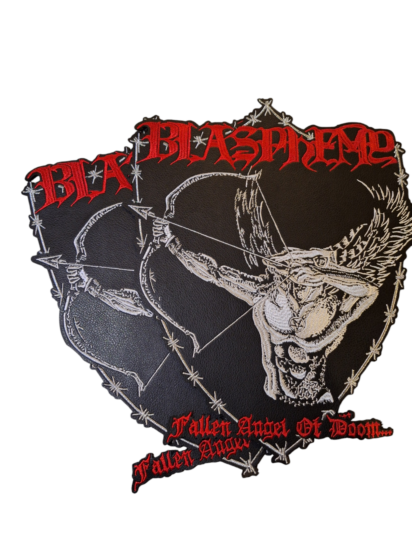 Blapshemy shield leather backpatch (Copy)