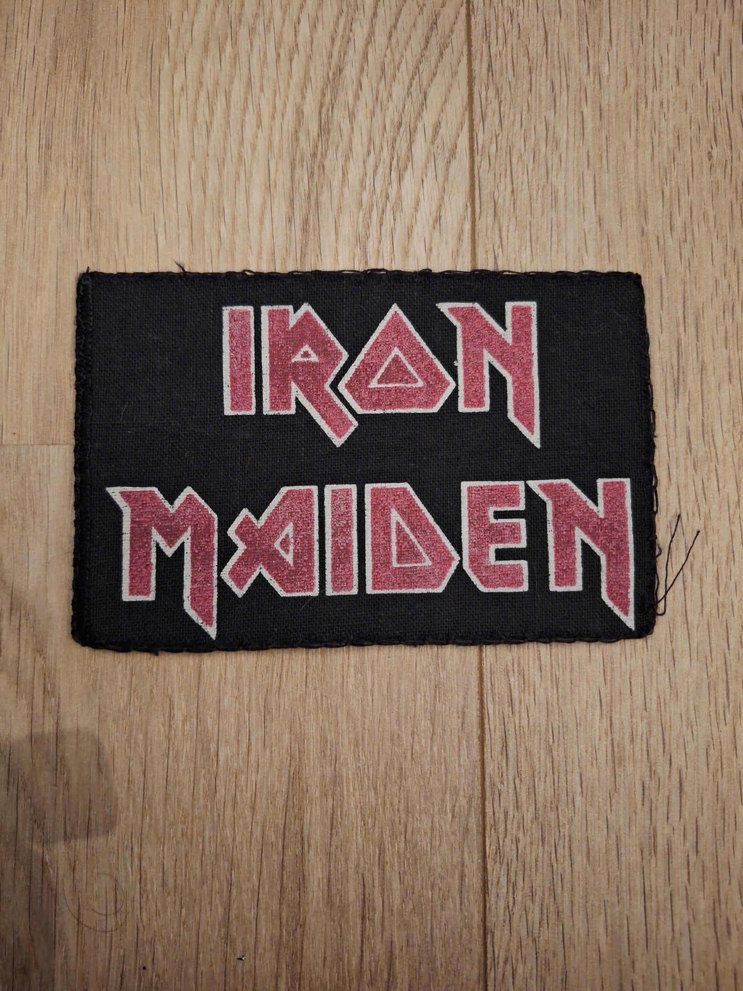 Iron Maiden screenprinted logo