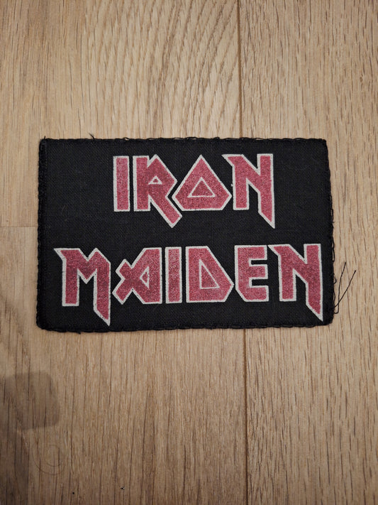 Iron Maiden screenprinted logo