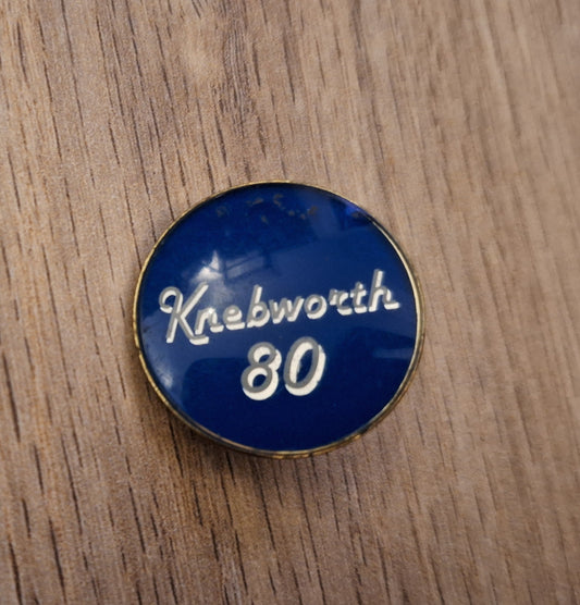Knebworth 80 badge