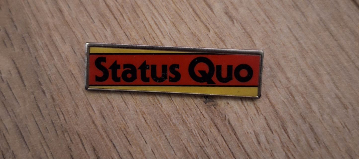 Status Quo badge