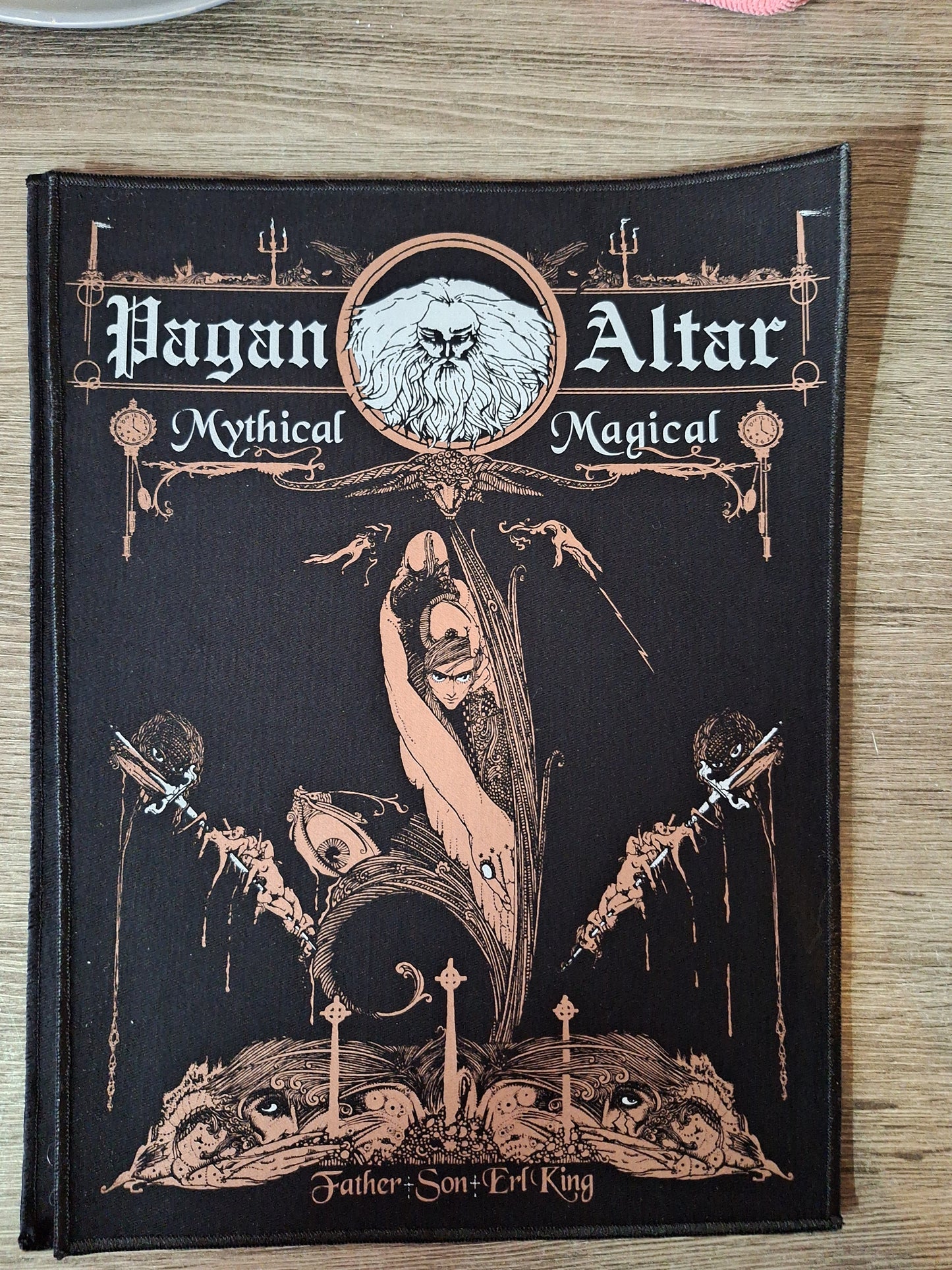 Pagan Altar Screenprinted backpatch